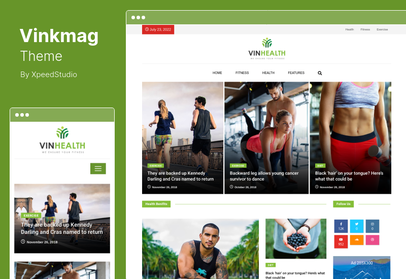 Vinkmag Theme - Tema WordPress Majalah AMP Newspaper