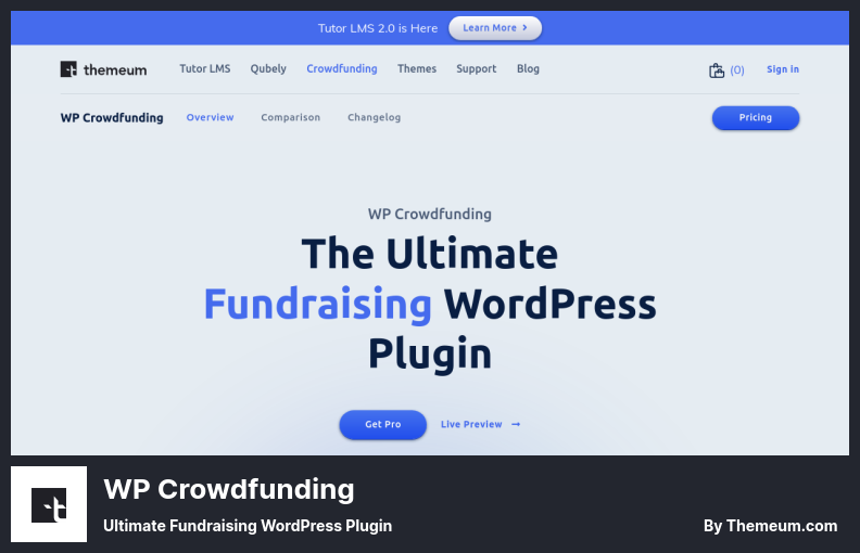 Plugin WP Crowdfunding - Plugin WordPress per la raccolta fondi definitivo