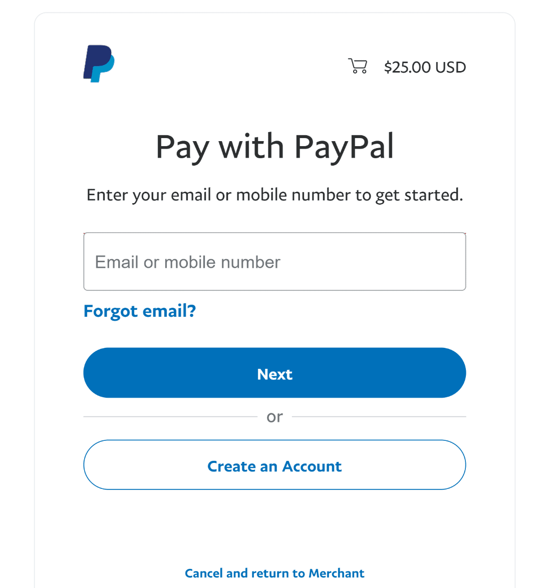 PayPal payment