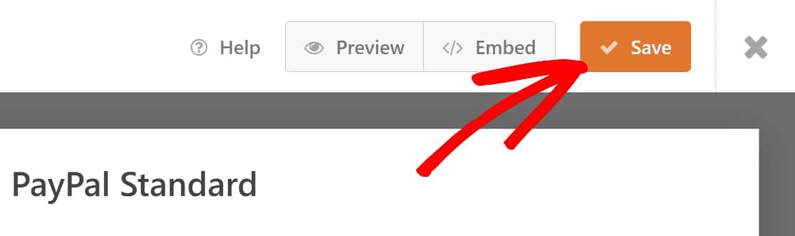 WPForms save PayPal standard