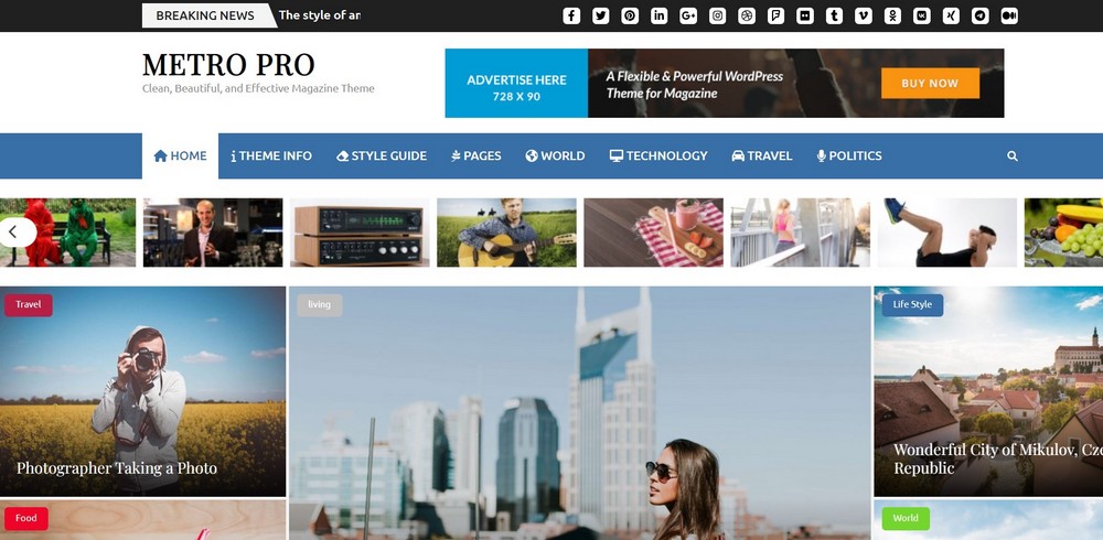 Metro 雜誌 pro Metro WordPress 主題