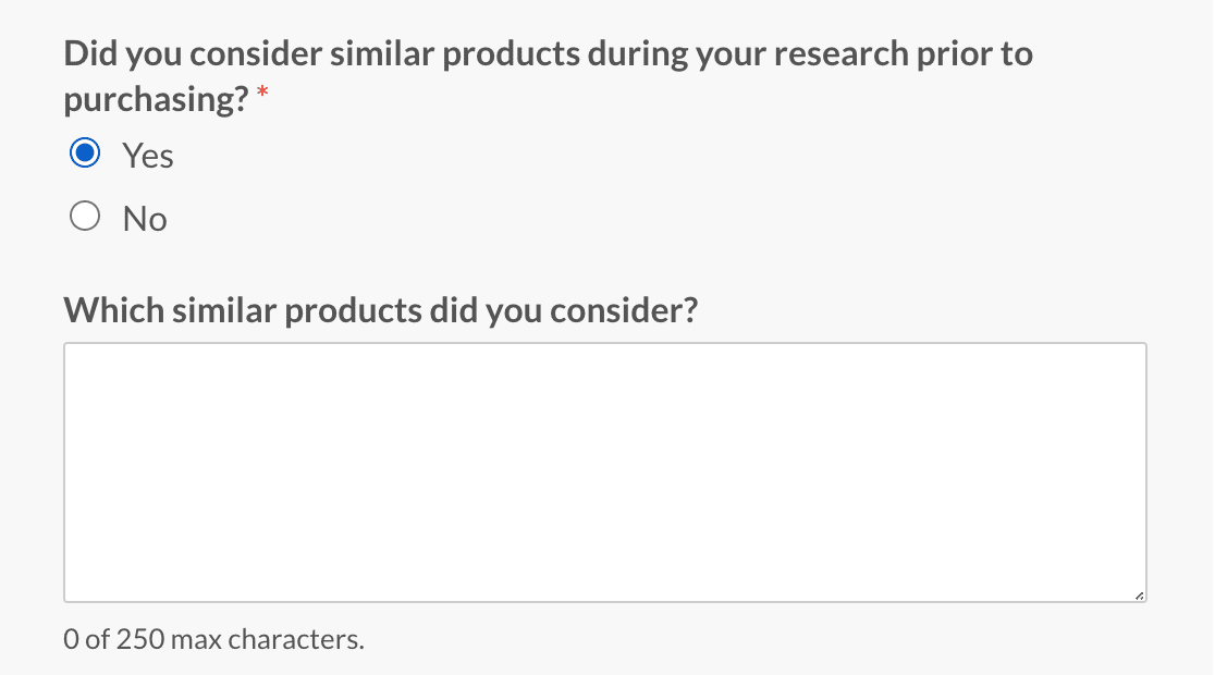 conditional logic on a multiple choice field