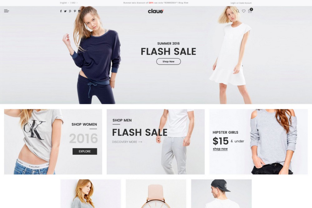 Tema Claude WooCommerce