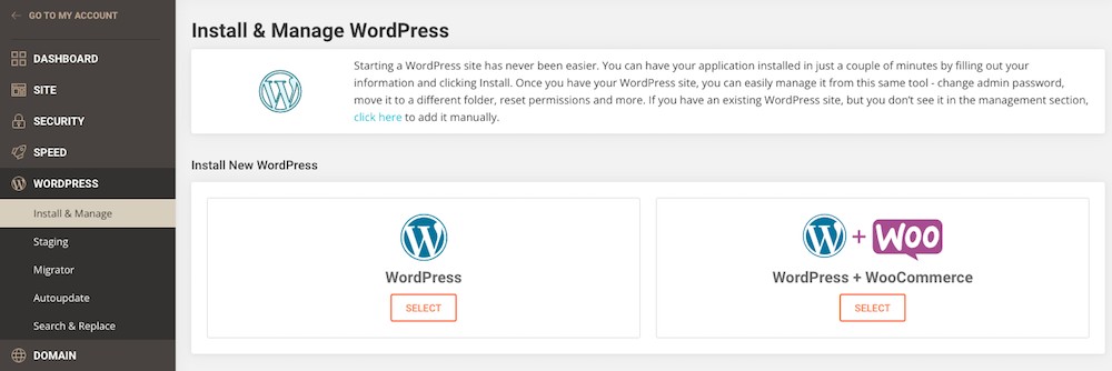 Instalar e gerenciar o WordPress