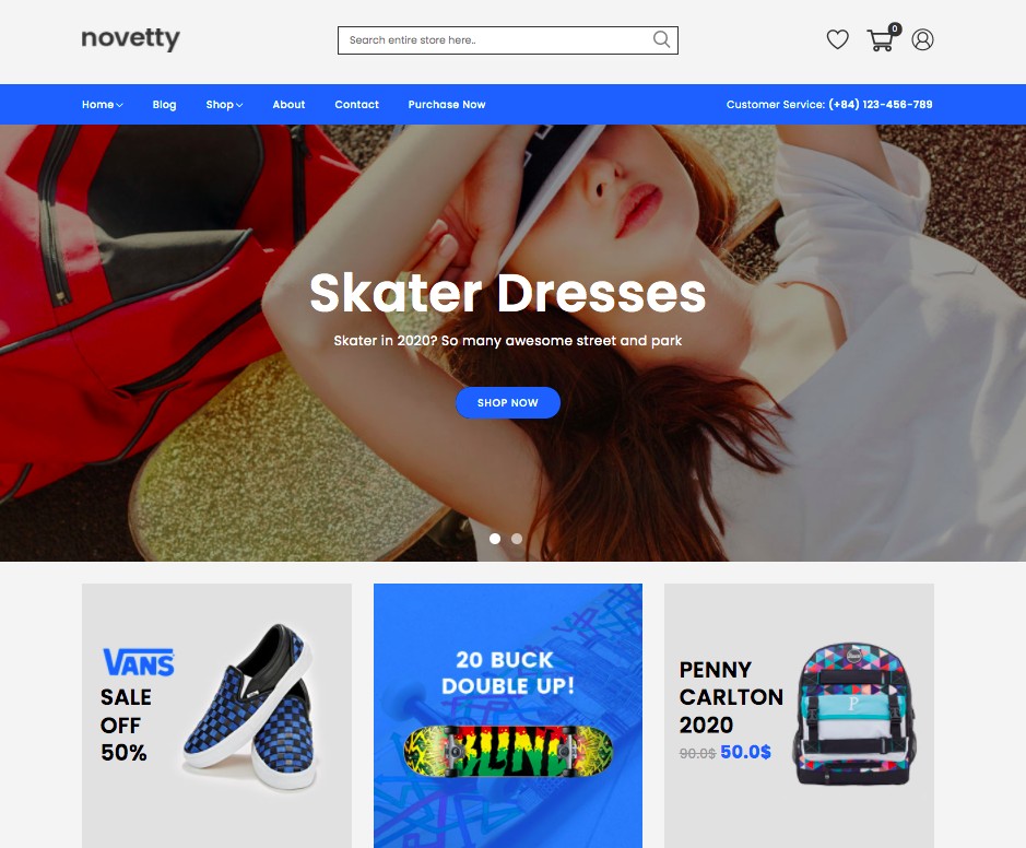 Tema WooCommerce Novidade Premium