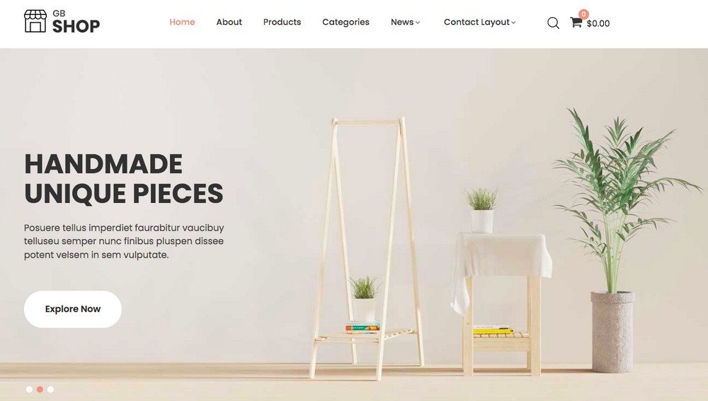 GB Shopping tema premium WooCommerce