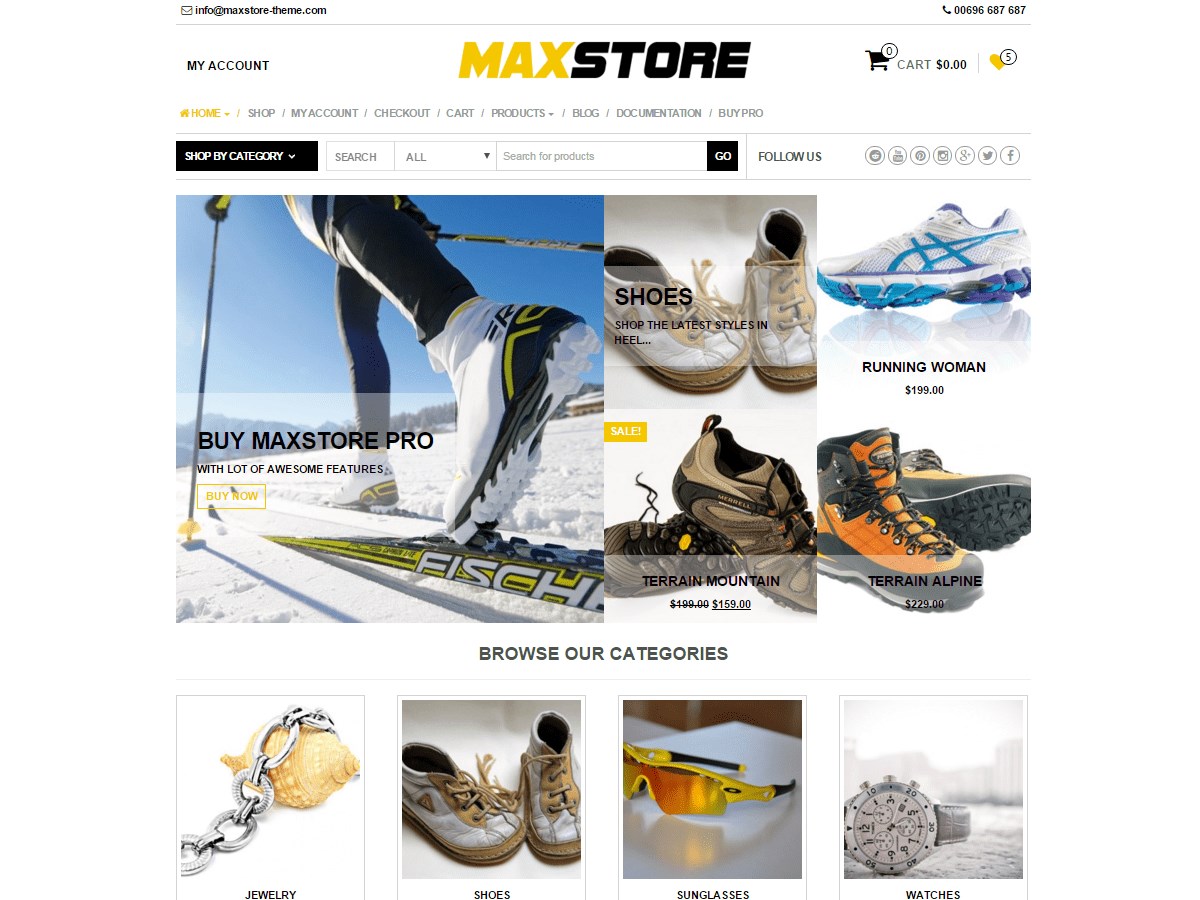 MaxStore By Themes4WP demosu