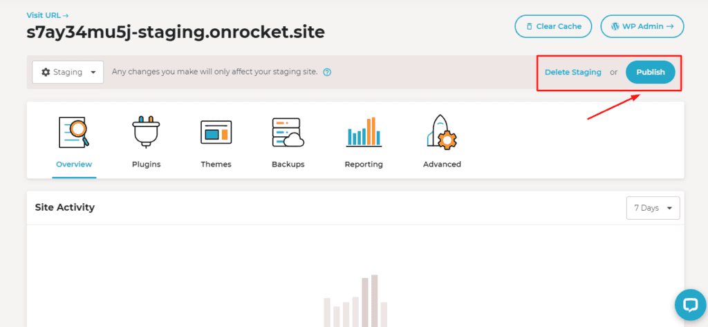 在 Rocket.net 上發布登台