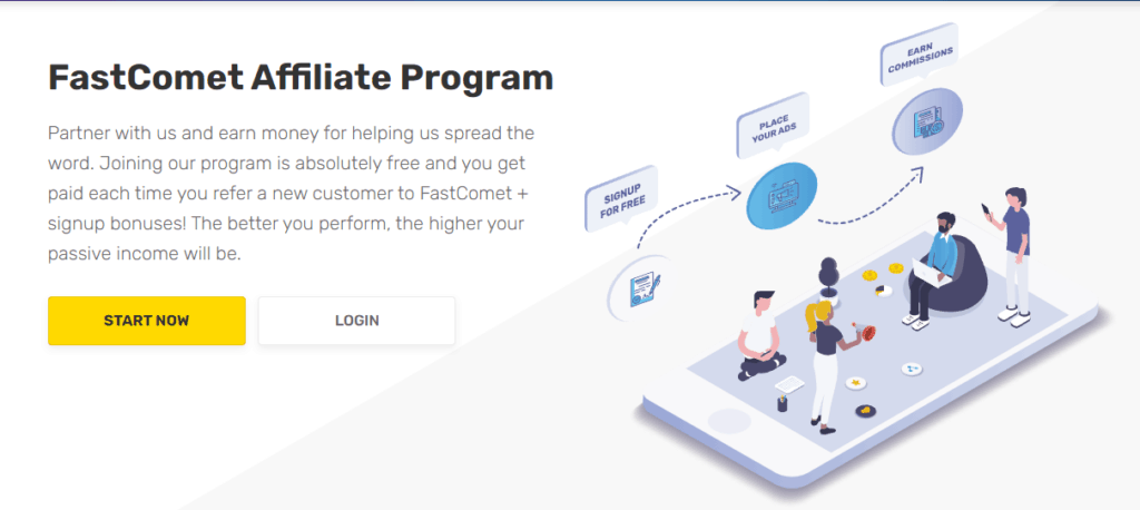برنامج FastComet للتسويق بالعمولة