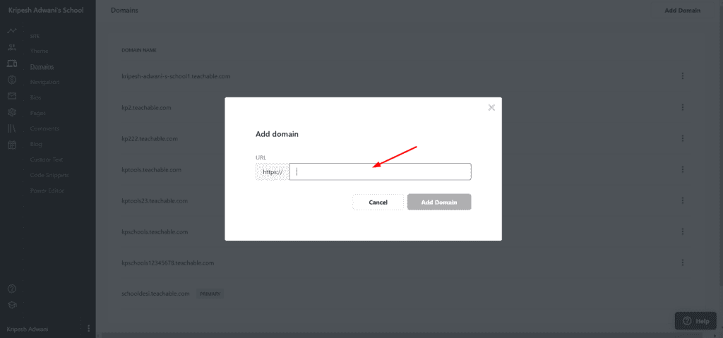 Domain khusus yang dapat diajarkan