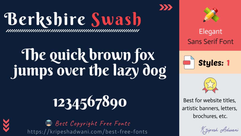 Berkshire-Swash-free-字體