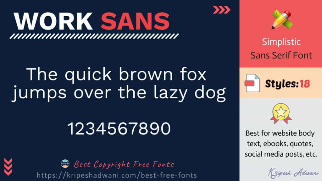 Work-Sans-free-字體