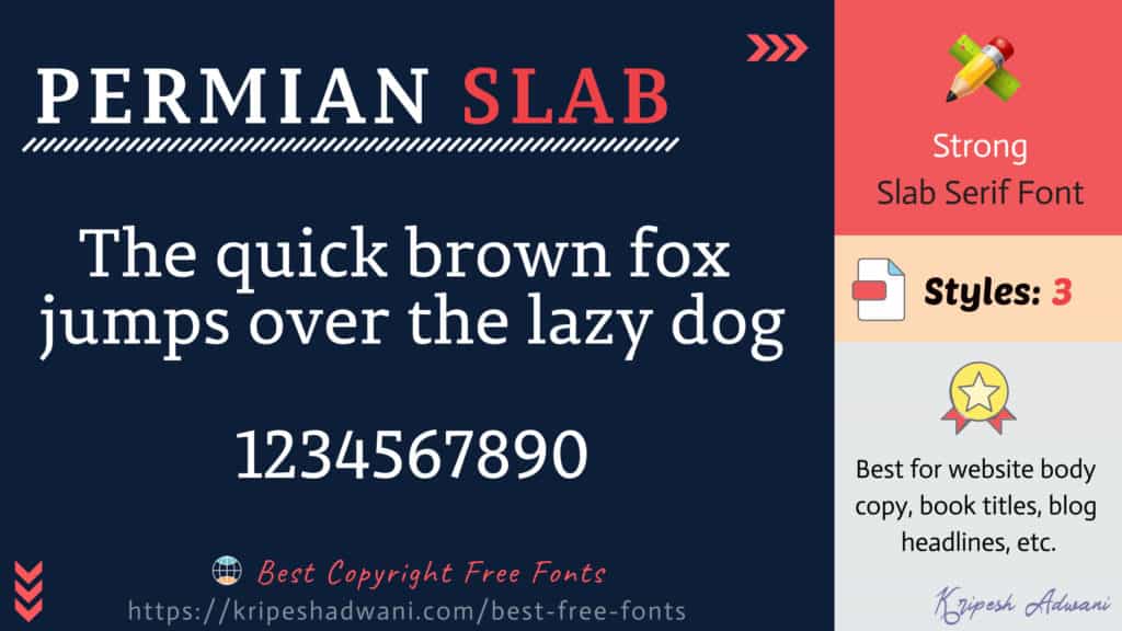 Permian-slab-free-font