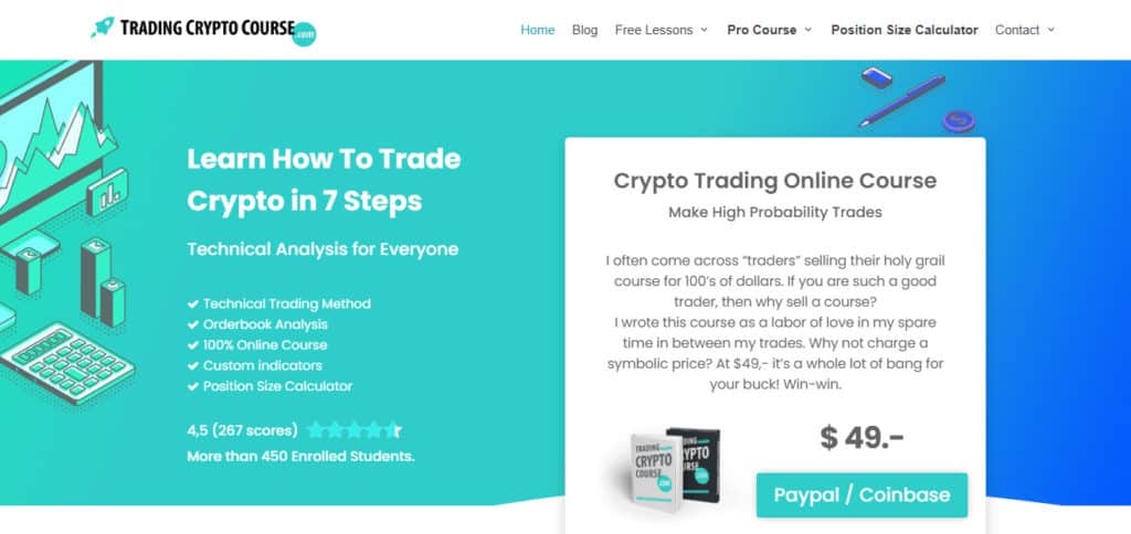 Сайт TradingCryptoCourse