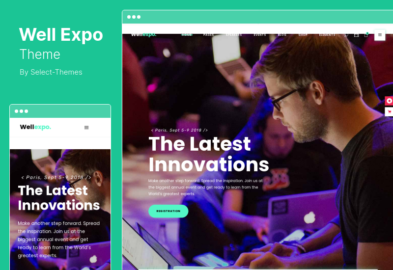 WellExpo 主題 - 活動和會議 WordPress 主題