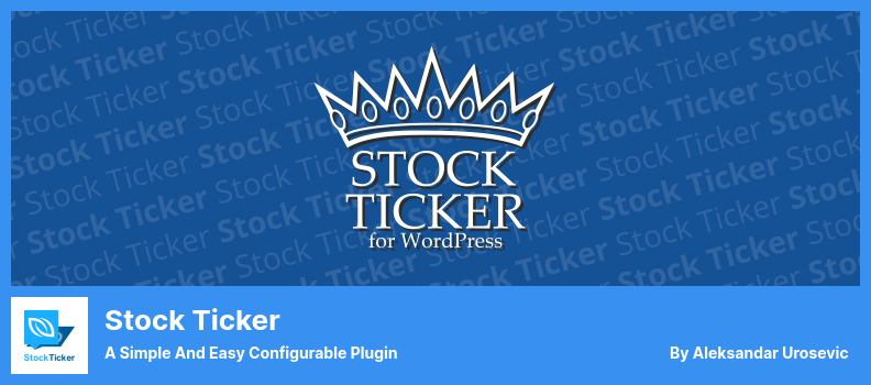 Stock Ticker Plugin - 一個簡單易用的可配置插件