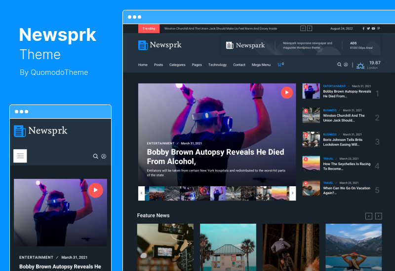 Tema Newsprk - Tema WordPress per giornali