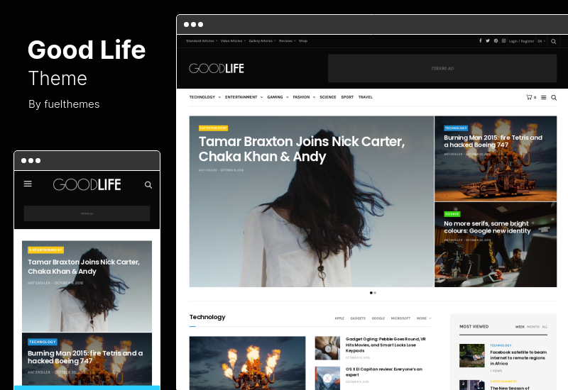 Tema GoodLife - Tema WordPress per riviste e giornali