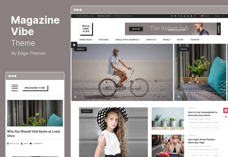 Tema Magazine Vibe - Tema WordPress per giornali