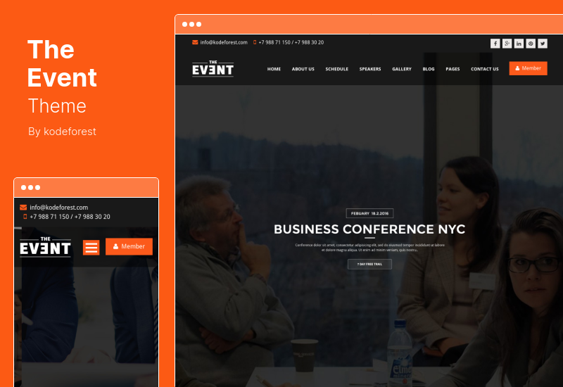 TheEvent 主题 - 活动管理和会议 WordPress 主题
