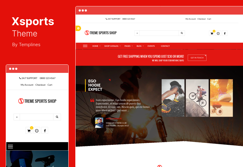 Xsports 主题 - Xtreme Sports WordPress 主题