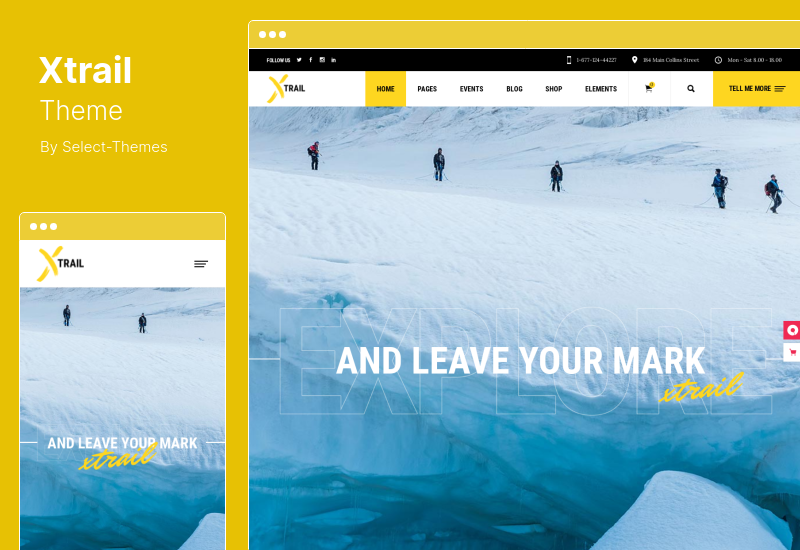 Xtrail 主题 - 极限运动和户外 WordPress 主题