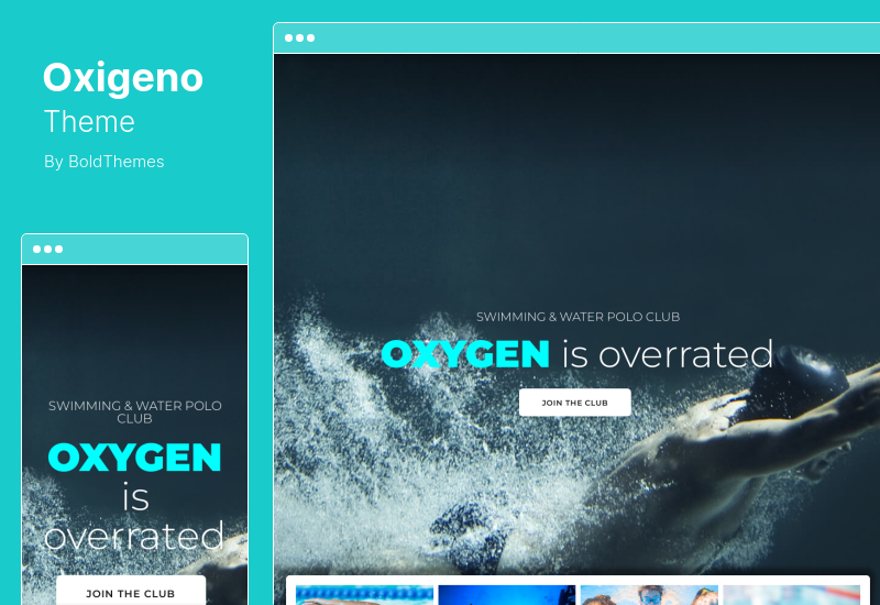Oxigeno 主题 - 体育俱乐部和团队 WordPress 主题