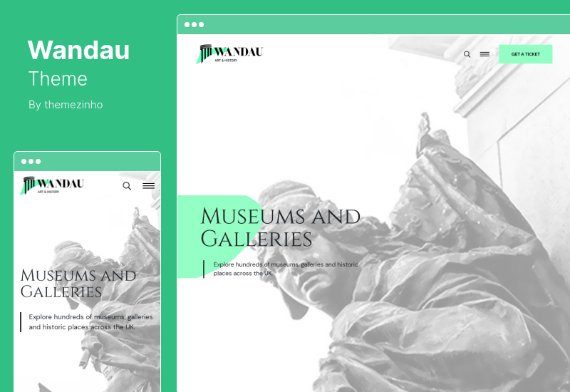 Wandau 主題 - 藝術與歷史博物館 WordPress 主題