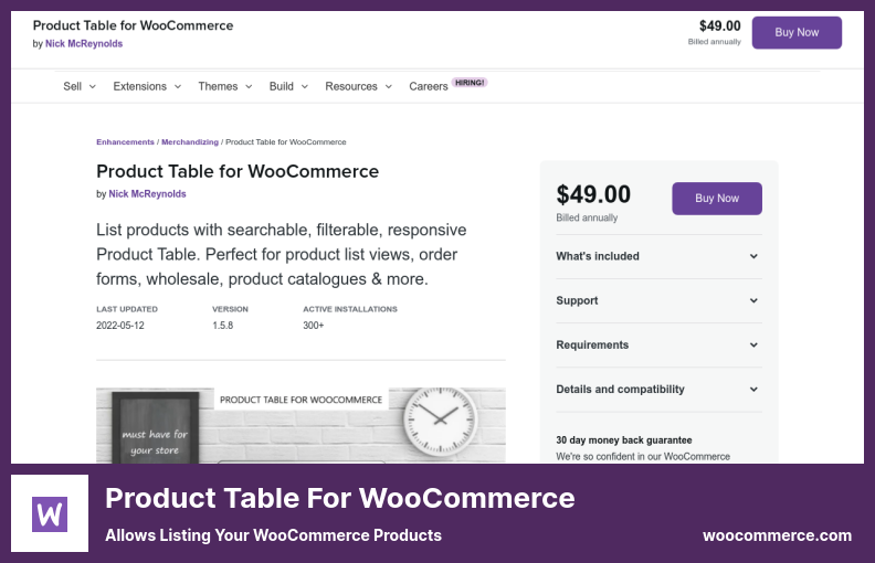 WooCommerce 插件的产品表 - 允许列出您的 WooCommerce 产品