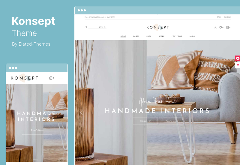 ธีม Konsept - ร้านเฟอร์นิเจอร์ WordPress Theme