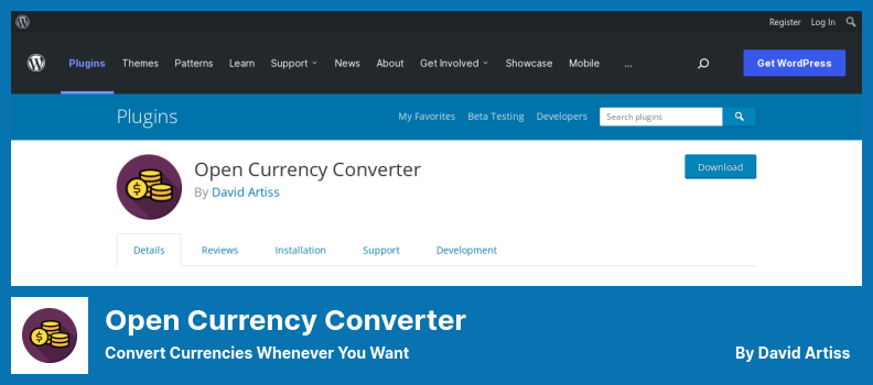 ปลั๊กอิน Open Currency Converter - แปลงสกุลเงินทุกเมื่อที่คุณต้องการ