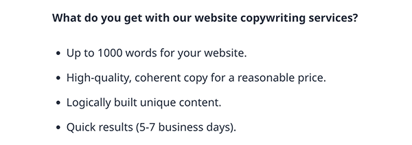 Servizi di copywriting Motopress.