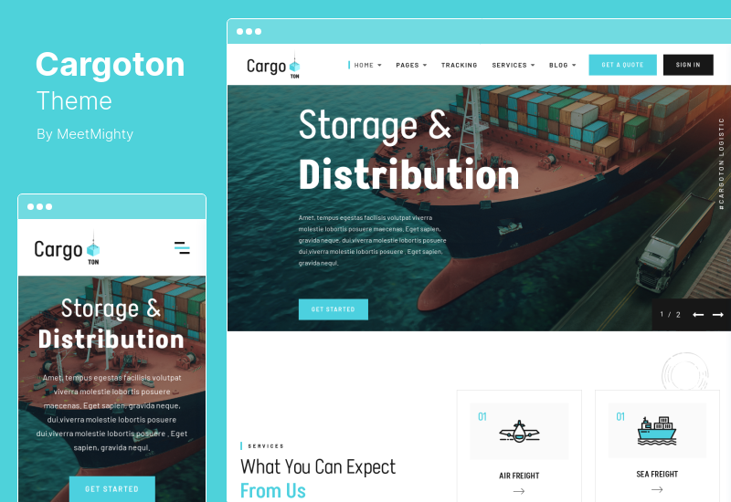 Tema Cargoton - Tema WordPress Trasporti e Logistica