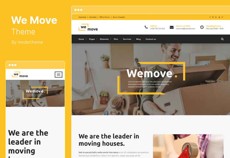 Tema WeMove - Tema WordPress per traslochi e logistica