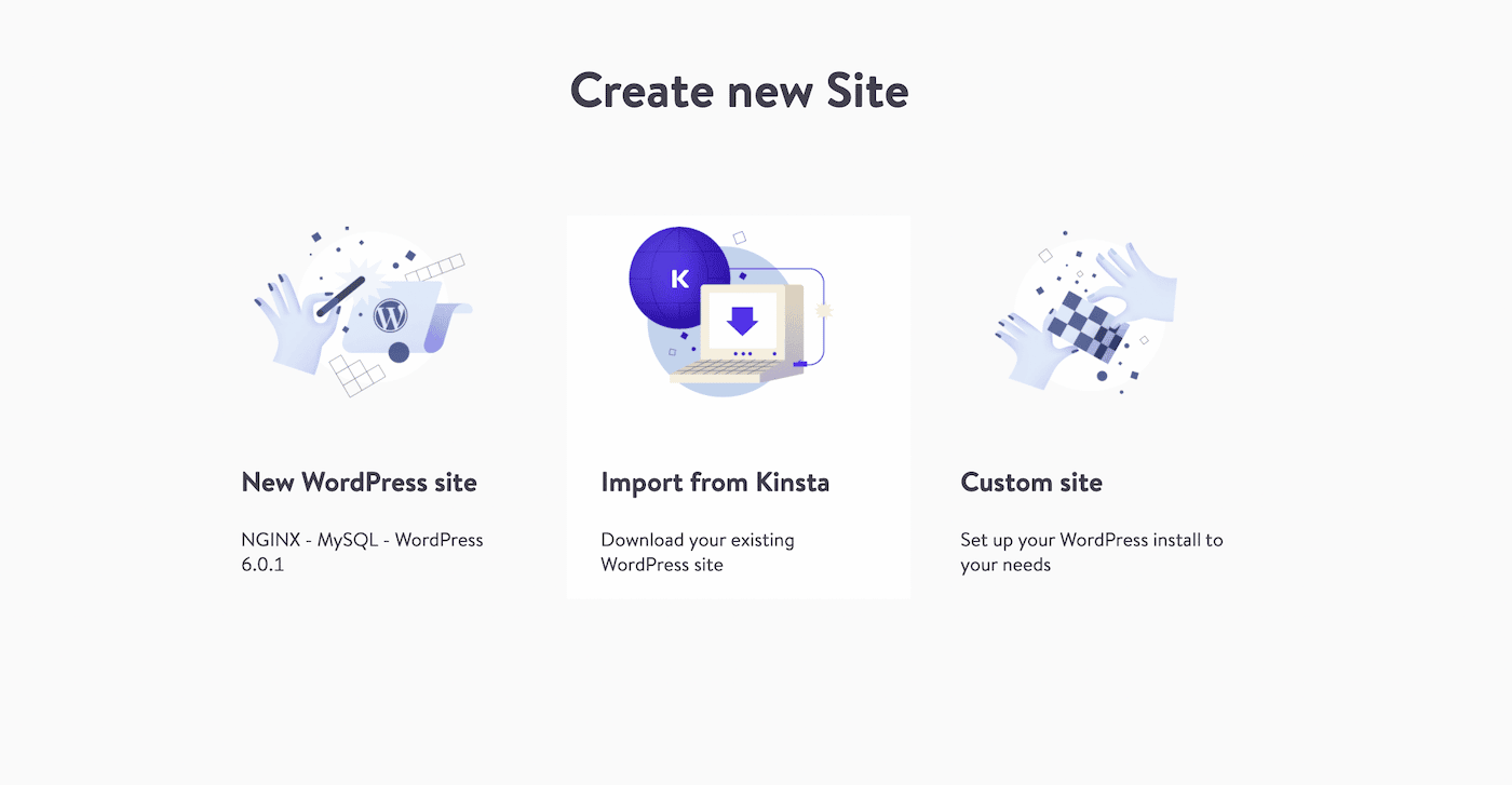 Загрузите существующий сайт Kinsta