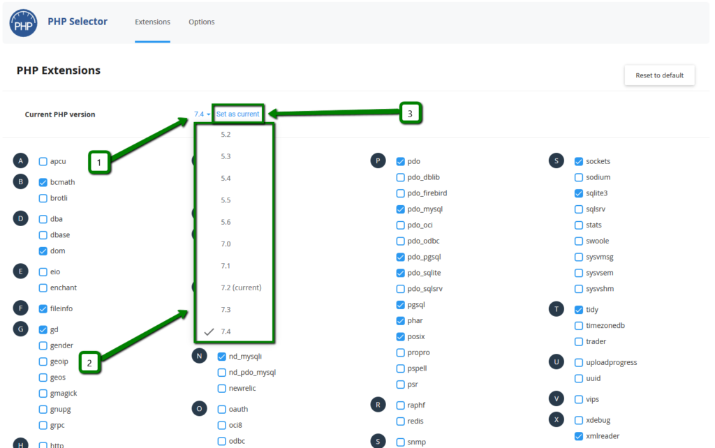 การเปลี่ยนเวอร์ชัน PHP ใน NameCheap