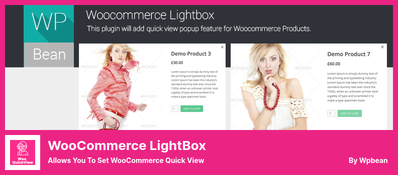 Плагин WooCommerce LightBox — позволяет настроить быстрый просмотр WooCommerce