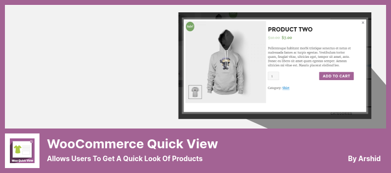 Плагин быстрого просмотра WooCommerce — позволяет пользователям быстро просматривать продукты