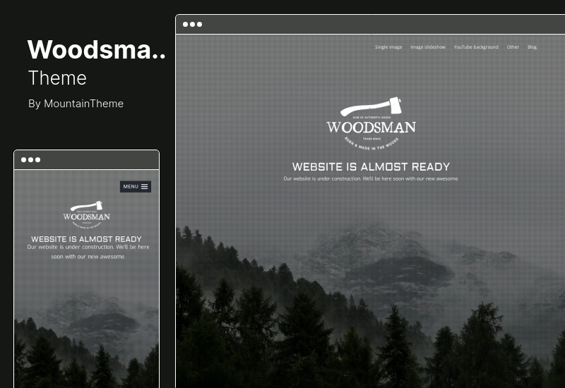 ธีม Woodsman - ธีม WordPress สุดพิเศษในเร็วๆ นี้