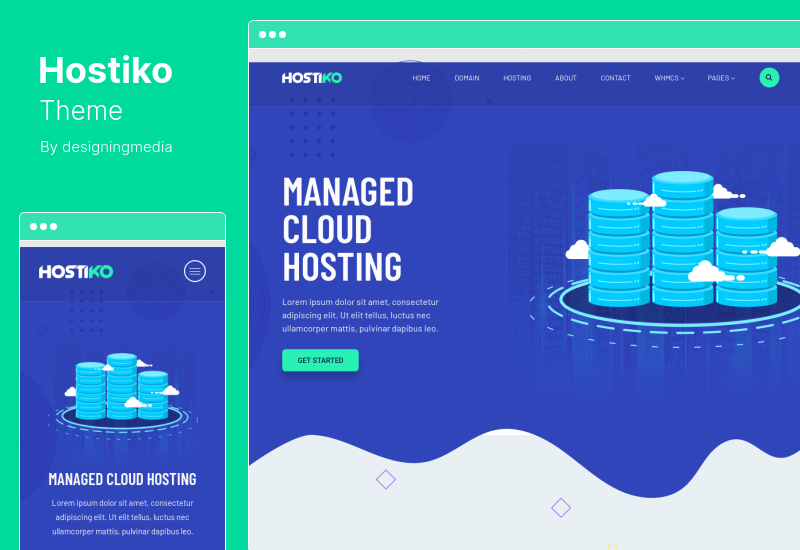 Hostiko Theme - Тема WordPress для хостинга WHMCS