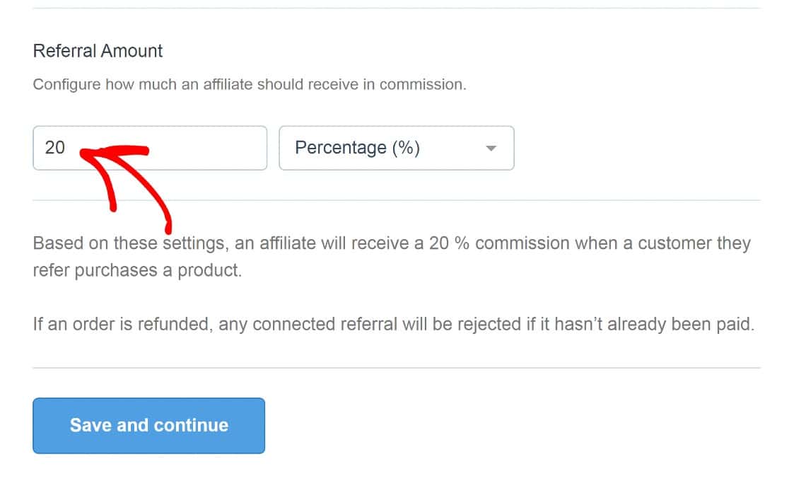 referral amount