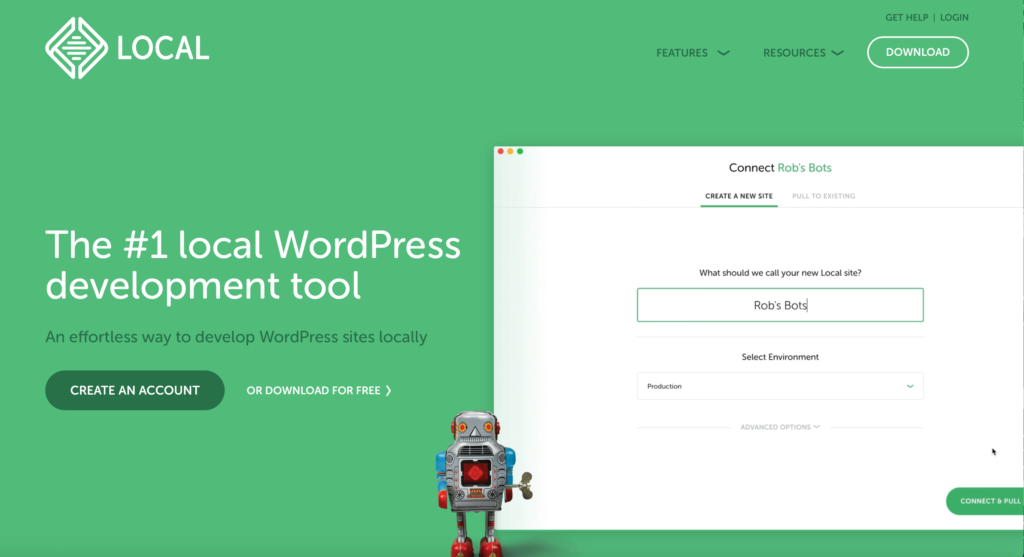 เครื่องมือพัฒนา WordPress ในพื้นที่