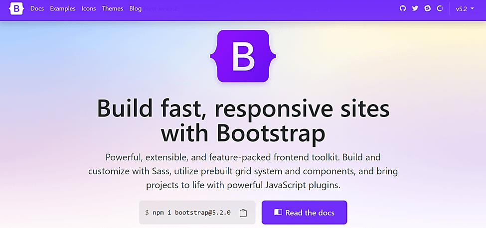 bootstrap perangkat lunak desain web terbaik