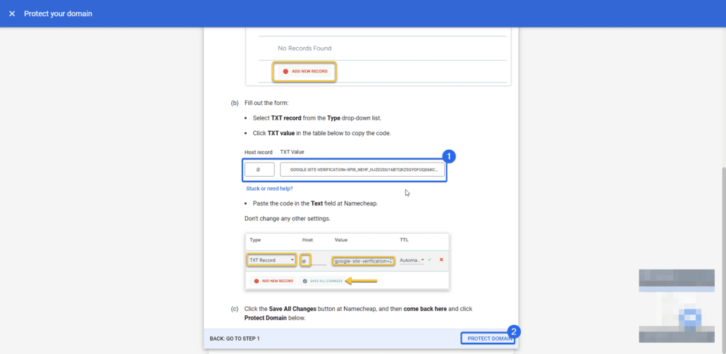 Lindungi nama domain gmail Anda