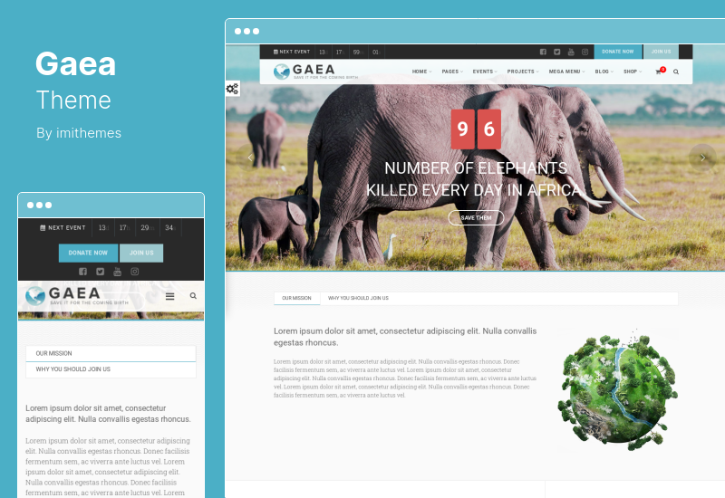 Tema Gaea - Tema WordPress de mediu