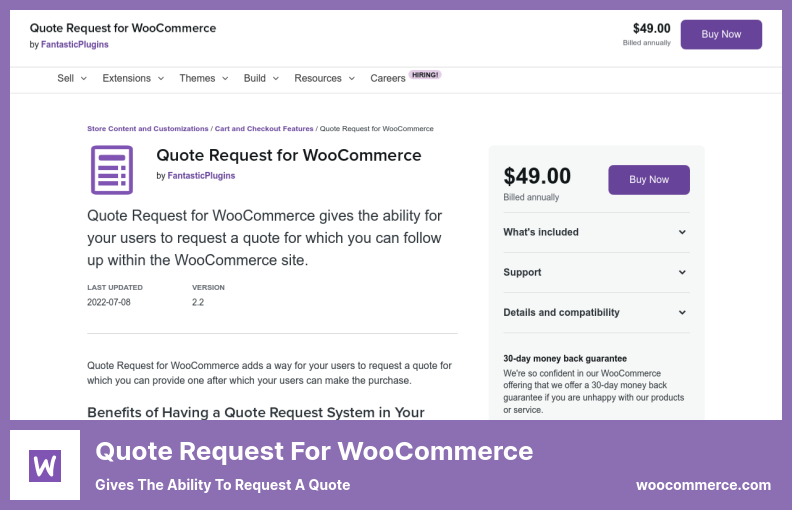 Permintaan Penawaran untuk Plugin WooCommerce - Memberikan Kemampuan untuk Meminta Penawaran