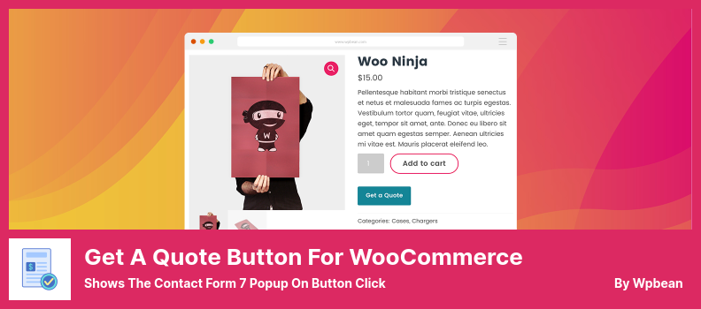 Dapatkan Tombol Penawaran untuk Plugin WooCommerce - Menampilkan Formulir Kontak 7 Popup Pada Klik Tombol