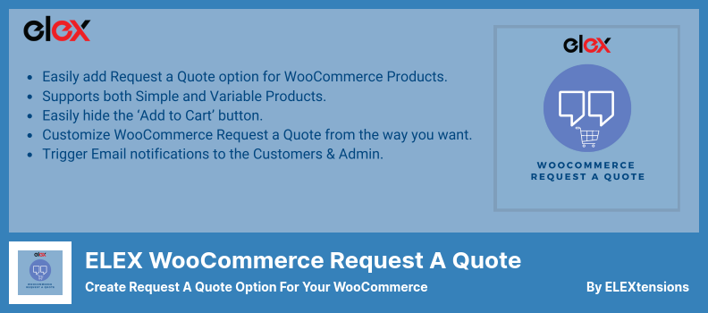 ELEX WooCommerce Minta Plugin Penawaran - Buat Opsi Permintaan Penawaran untuk WooCommerce Anda
