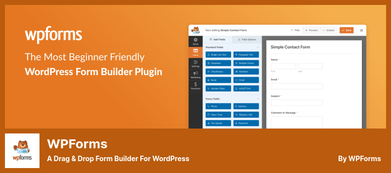 Plugin WPForms - Pembuat Formulir Seret & Jatuhkan untuk WordPress