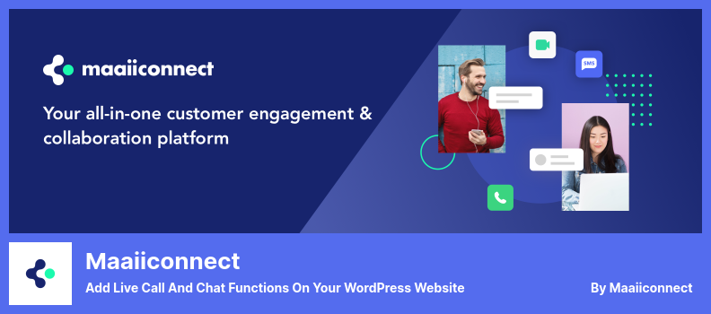 Plugin maaiiconnect - Tambahkan Fungsi Panggilan Langsung dan Obrolan Di Situs WordPress Anda